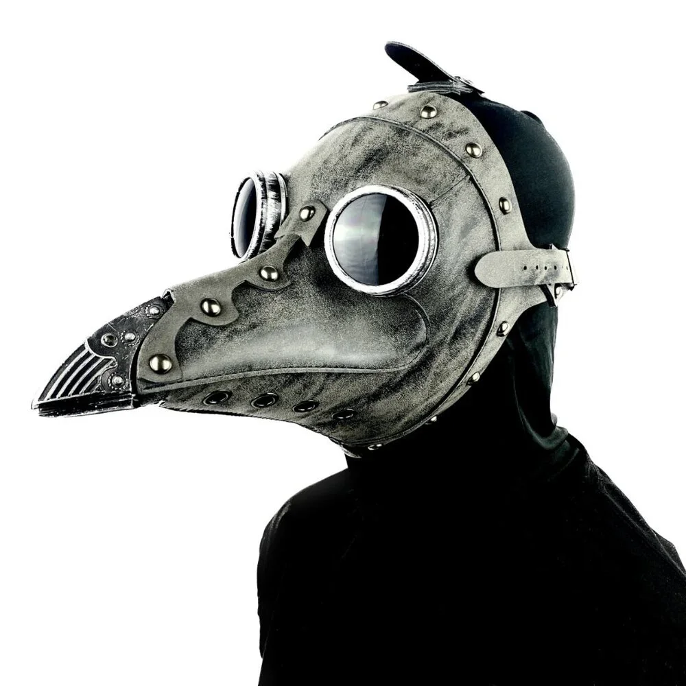 Steampunk Plague Doctor Mask, Long Nose Halloween Masquerade Party Masks